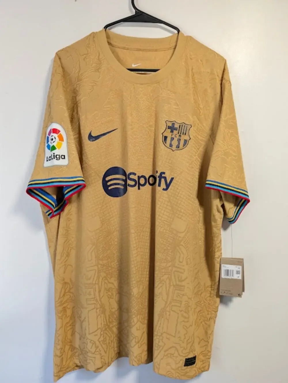 Barcelona Pedri ADV Authentic Jersey 2XL NWT
